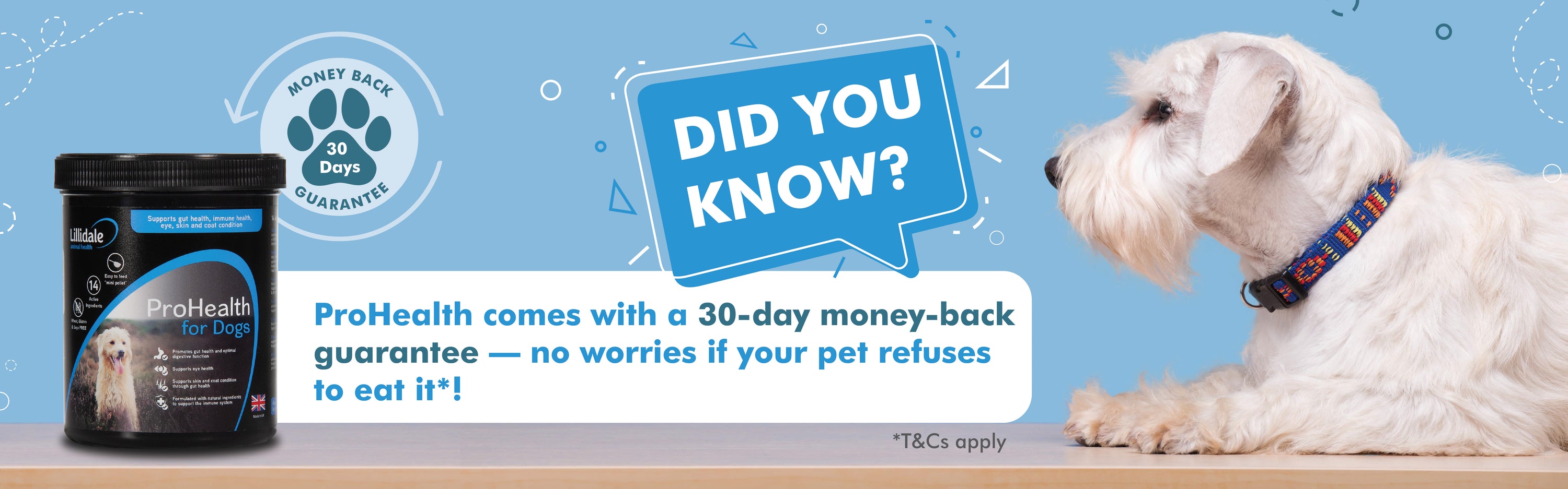 Lillidale ProHealth money back guarantee