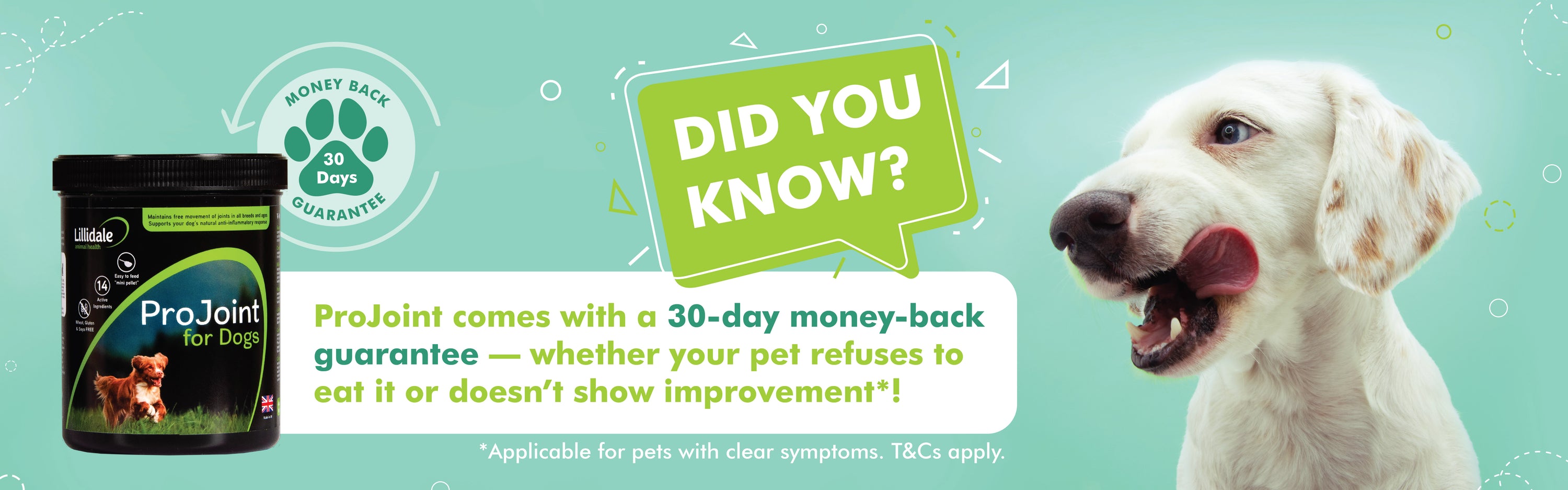 Lillidale ProJoint money back guarantee